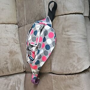 KAVU Rope Sling Bag Crossbody Shoulder Hiking Backpack Multicolor Polka …